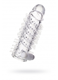 Насадка на пенис TOYFA A-Toys с вибропулей и шипами - 13,4 см. - A-toys - во Владикавказе купить с доставкой