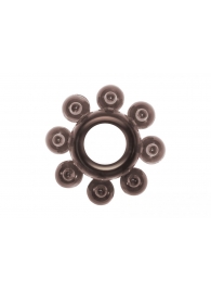 Чёрное эрекционное кольцо Rings Bubbles - Lola Games - во Владикавказе купить с доставкой