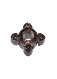 Чёрное эрекционное кольцо Rings Screw - Lola Games - во Владикавказе купить с доставкой