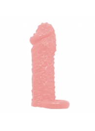 Фаллическая насадка с точками и подхватом мошонки - 13 см. - Baile - во Владикавказе купить с доставкой