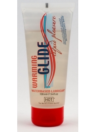 Согревающая интимная смазка на водной основе Warming Glide - 100 мл. - HOT - купить с доставкой во Владикавказе
