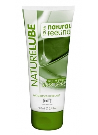 Лубрикант на водной основе NatureLube с алоэ вера - 100 мл. - HOT - купить с доставкой во Владикавказе