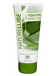 Смазка на водной основе с алоэ вера Nature Lube - 30 мл. - HOT - купить с доставкой во Владикавказе
