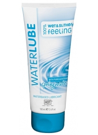 Лубрикант на основе чистой родниковой воды WaterLube - 100 мл. - HOT - купить с доставкой во Владикавказе