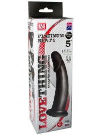 Чёрная насадка PLATINUM BENT 1 - LOVETOY (А-Полимер) - купить с доставкой во Владикавказе