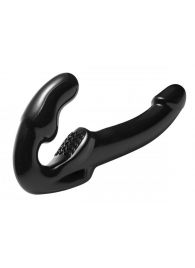 Чёрный безремневой страпон Revolver - XR Brands - купить с доставкой во Владикавказе