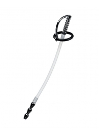 Силиконовый уретральный плаг со сменными фиксирующими кольцами Metal - ToyFa - купить с доставкой во Владикавказе