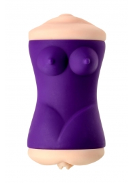 Двухсторонний мастурбатор JOS YARA в фиолетовой колбе - JOS - во Владикавказе купить с доставкой