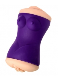 Двухсторонний мастурбатор JOS YARA в фиолетовой колбе - JOS - во Владикавказе купить с доставкой