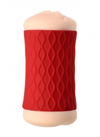 Двухсторонний мастурбатор JOS  NADIN в красном цилиндре - JOS - во Владикавказе купить с доставкой