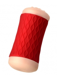 Двухсторонний мастурбатор JOS  NADIN в красном цилиндре - JOS - во Владикавказе купить с доставкой