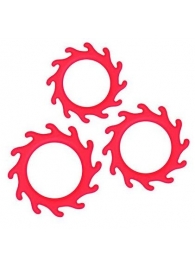 Набор из 3 красных эрекционных колец Renegade Gears - NS Novelties - во Владикавказе купить с доставкой