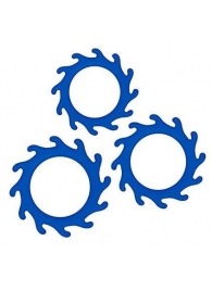 Набор из 3 синих эрекционных колец Renegade Gears - NS Novelties - во Владикавказе купить с доставкой