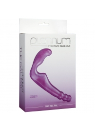 Безремневой фиолетовый страпон из силикона The Gal Pal - 17 см. - Doc Johnson - купить с доставкой во Владикавказе