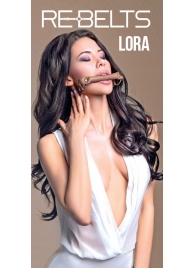 Кляп-трензель Lora с металлическими кольцами - Rebelts - купить с доставкой во Владикавказе