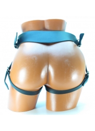 Трусы с фиксацией гигантской насадки кожаными ремешками - БДСМ Арсенал - купить с доставкой во Владикавказе
