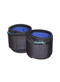 Неопреновые черно-синие наручники - Sitabella - купить с доставкой во Владикавказе