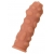 Телесная реалистичная насадка KOKOS Extreme Sleeve 11 с дополнительной стимуляцией - 12,7 см. - KOKOS - во Владикавказе купить с доставкой