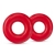Набор из 2 красных эрекционных колец DONUT RINGS OVERSIZED - Blush Novelties - во Владикавказе купить с доставкой