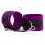 Фиолетово-черные наручники My rules на сцепке - БДСМ Арсенал - купить с доставкой во Владикавказе