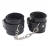 Черные оковы на ноги Obey Me Leather Ankle Cuffs - Chisa - купить с доставкой во Владикавказе