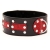 Чёрно-красный ошейник с клёпками - БДСМ Арсенал - купить с доставкой во Владикавказе