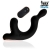 Черный анальный вибромассажёр с отростком для стимуляции мошонки - 18 см. - Sex Expert - во Владикавказе купить с доставкой