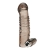 Дымчатая насадка на пенис с вибрацией  Vibrating Penis Enhancing Sleeve Extension - 13,3 см. - BlueLine - во Владикавказе купить с доставкой