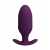 Фиолетовая анальная вибропробка с электростимуляцией Jefferson - 9,2 см. - Baile - купить с доставкой во Владикавказе