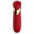Красный силиконовый мини-вибратор - 13,7 см. - Secwell