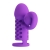 Фиолетовая вибронасадка с клиторальным отростком Harden - Baile - во Владикавказе купить с доставкой