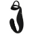 Черное эрекционное кольцо со стимуляцией промежности и анальной пробкой Cock Ring with RC Prostate Plug - Orion - во Владикавказе купить с доставкой