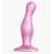 Розовая насадка Strap-On-Me Dildo Plug Curvy size M - Strap-on-me - купить с доставкой во Владикавказе