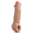 Телесная насадка-удлинитель Intrepid 9.25 Inch Realistic Penis Extender Sleeve - 23,5 см. - Blush Novelties - во Владикавказе купить с доставкой