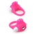 Розовое эрекционное кольцо с щеточкой LIT-UP SILICONE STIMU RING 5 - Dream Toys - во Владикавказе купить с доставкой