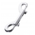 Серебристый двухсторонний карабин TOYFA Metal - ToyFa - купить с доставкой во Владикавказе