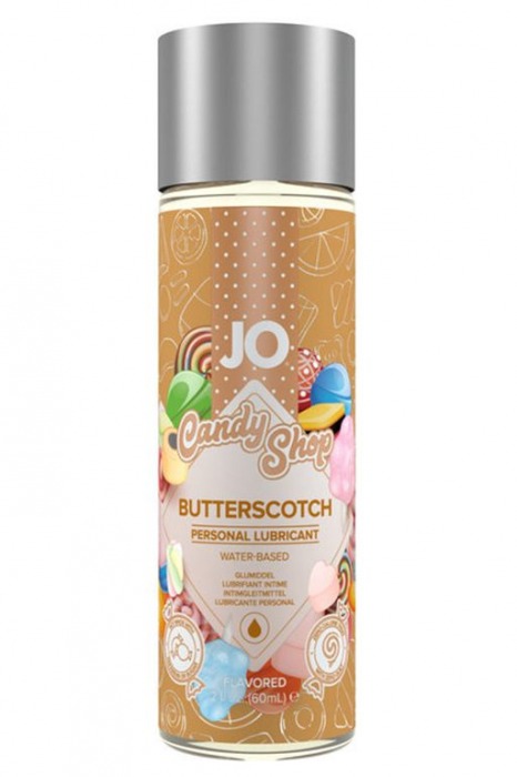 Смазка на водной основе Candy Shop Butterscotch с ароматом ирисок - 60 мл. - System JO - купить с доставкой во Владикавказе