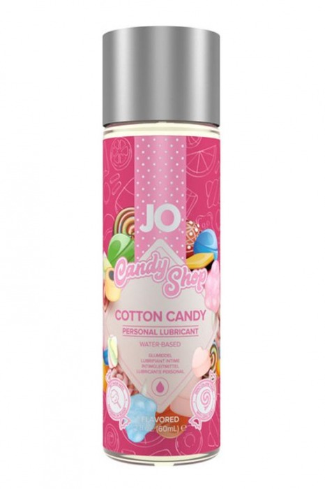 Смазка на водной основе Candy Shop Cotton Candy с ароматом сладкой ваты - 60 мл. - System JO - купить с доставкой во Владикавказе