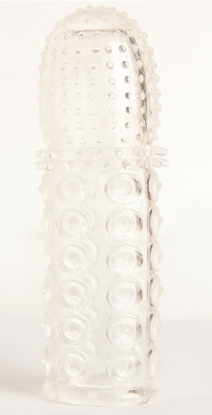 Прозрачная закрытая гелевая насадка - 13,5 см. - Toyfa Basic - во Владикавказе купить с доставкой