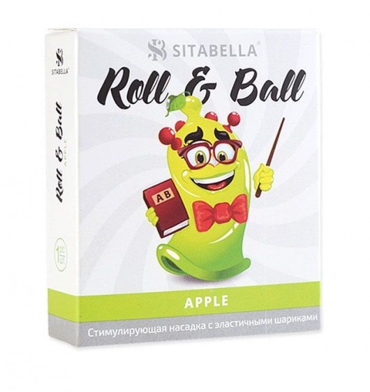 Стимулирующий презерватив-насадка Roll   Ball Apple - Sitabella - купить с доставкой во Владикавказе