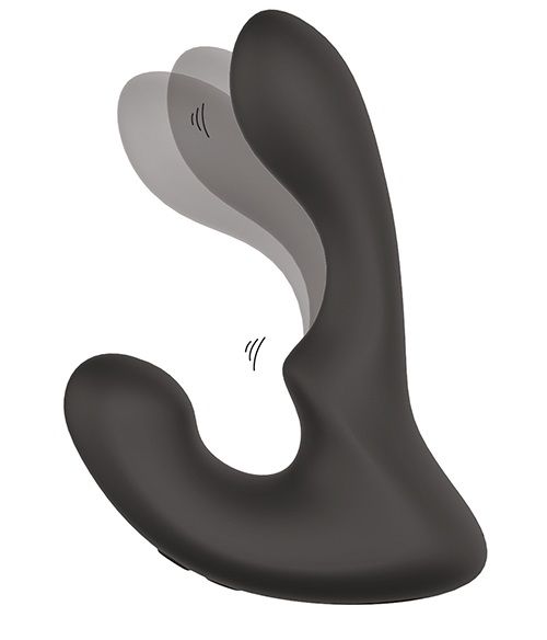 Чёрный массажер простаты с 2 моторами BOOTY ROCKER - Dream Toys - во Владикавказе купить с доставкой