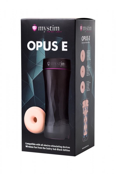 Мастурбатор-анус Opus E Donut с возможностью подключения электростимуляции - MyStim - купить с доставкой во Владикавказе