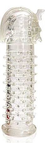 Закрытая прозрачная насадка на пенис Crystal Sleeve Faraon - 13,5 см. - Erowoman-Eroman - во Владикавказе купить с доставкой