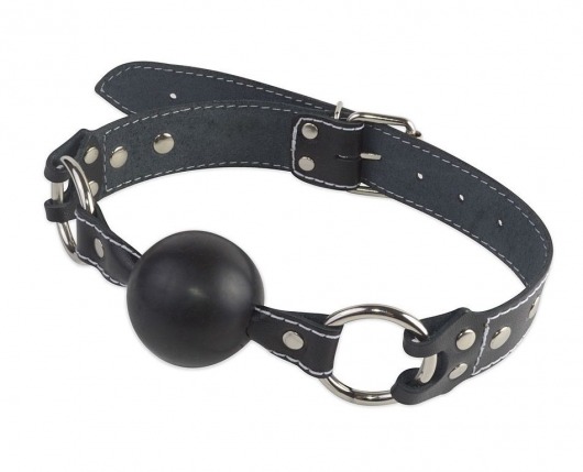 Кляп-шар классической формы и конструкции из натуральной кожи - Sitabella - купить с доставкой во Владикавказе