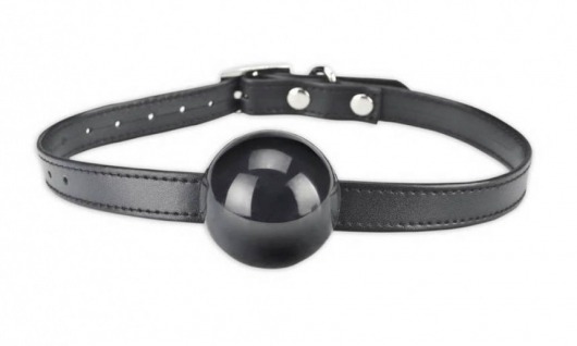 Кляп-шар из силикона с регулирующимся ремнем - Lux Fetish - купить с доставкой во Владикавказе