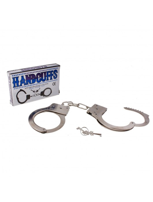 Серебристые металлические наручники с ключиками - Сима-Ленд - купить с доставкой во Владикавказе