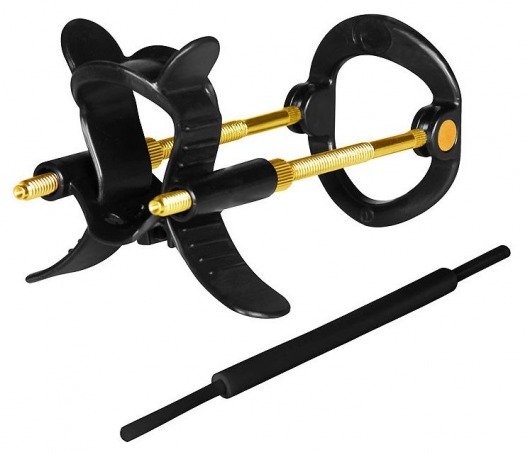 Черно-золотистый экстендер для пениса Sex Expert - Sex Expert - во Владикавказе купить с доставкой