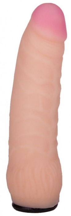 Телесная изогнутая насадка на Harness с коннектором BLACK LINE - 17 см. - LOVETOY (А-Полимер) - купить с доставкой во Владикавказе