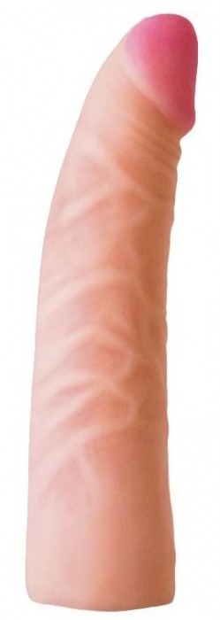 Телесная изогнутая насадка на Harness с коннектором GREEN LINE - 18 см. - LOVETOY (А-Полимер) - купить с доставкой во Владикавказе