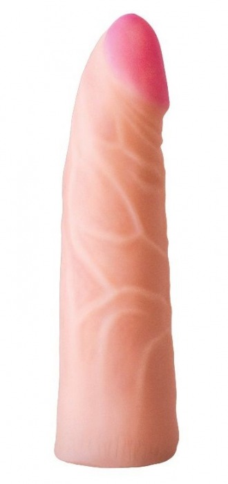 Фаллическая насадка на трусики харнесс - 17,5 см. - LOVETOY (А-Полимер) - купить с доставкой во Владикавказе